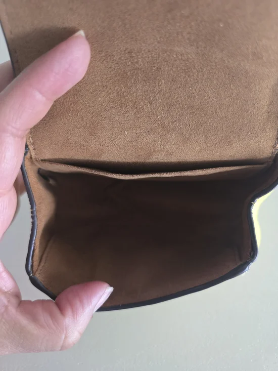 Coach Morgan Card Case on a Chain -  "Bright Yellow" or "Citrine" - Picture 6 of 11